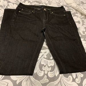 White and black jeans.